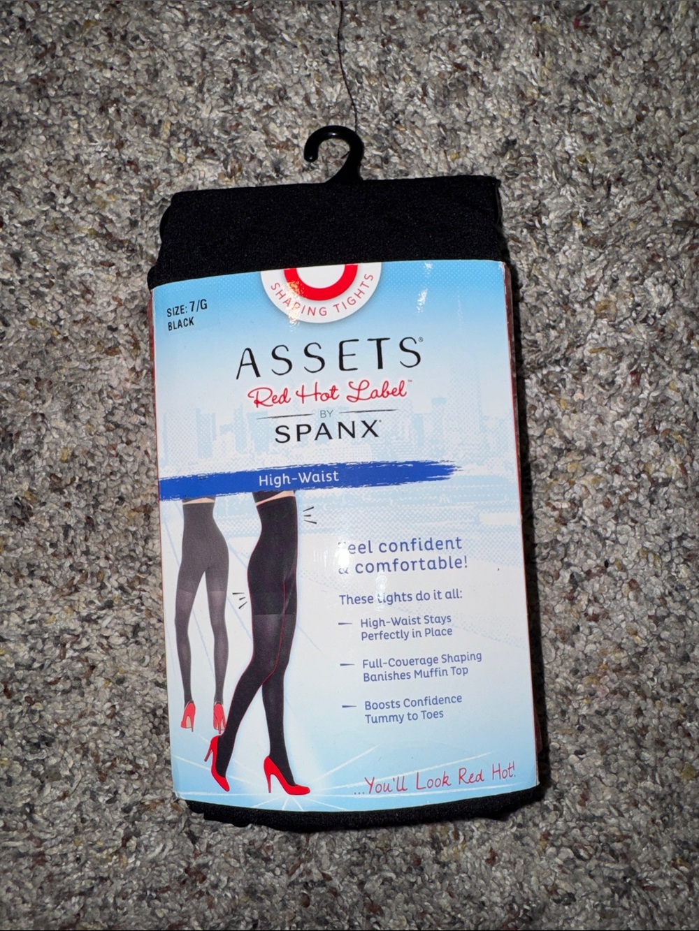 SPANX Black High-Waist Shaping Tights